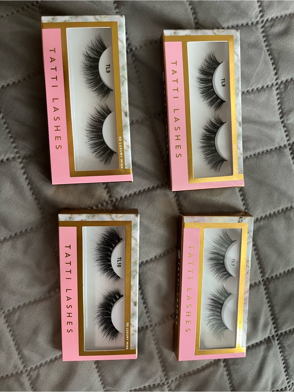 Tatti Lashes 3D Luxury Mink Lash Bundle of 4 New Unused